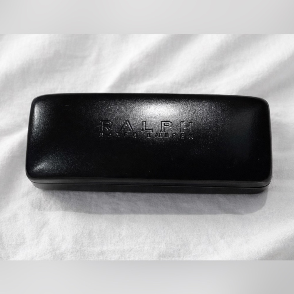 Ralph Lauren Black Sunglasses Case | Preppy Minimalist Eyewear Clamshell Case